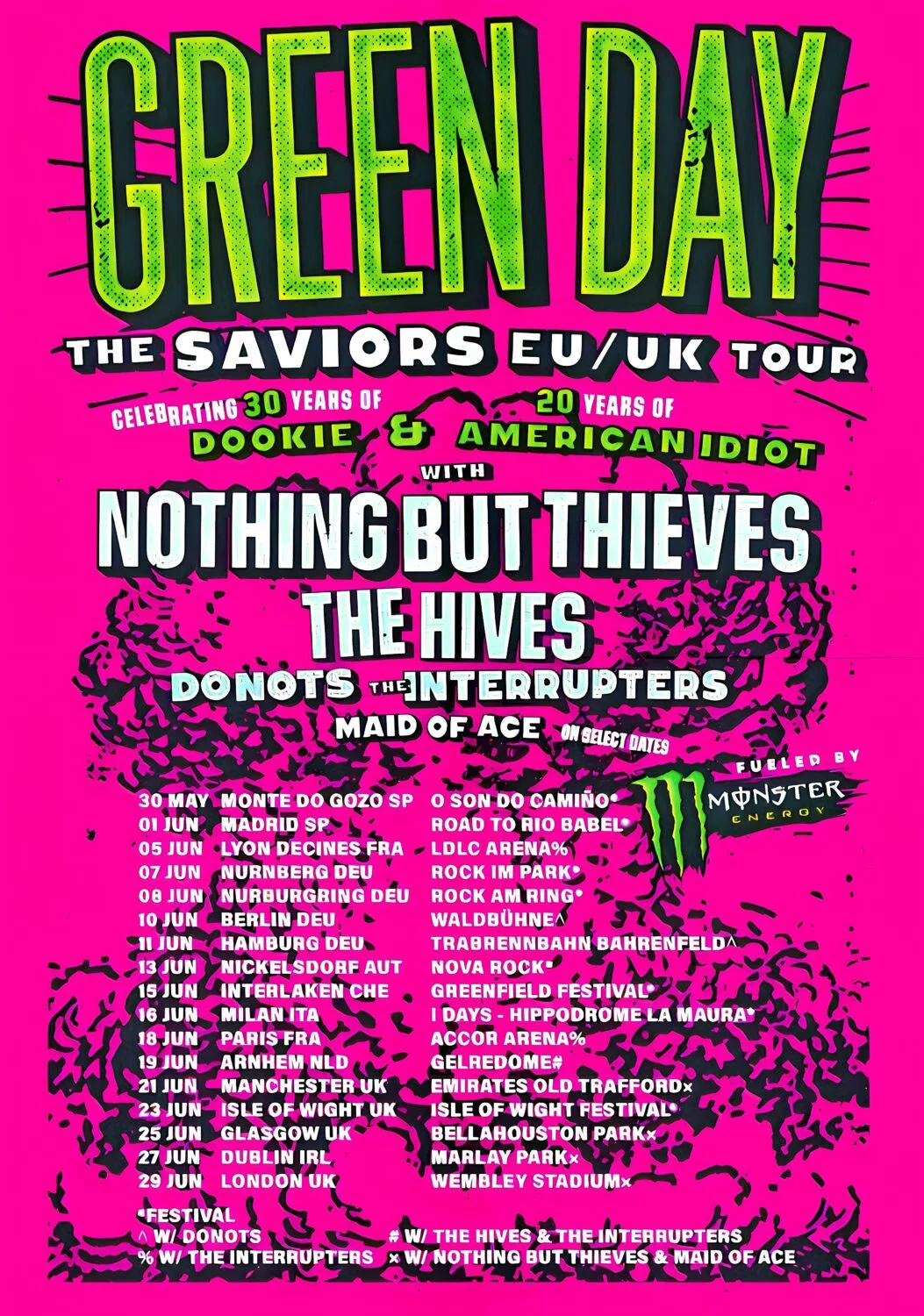 2024 - European Tour Dates - Poster