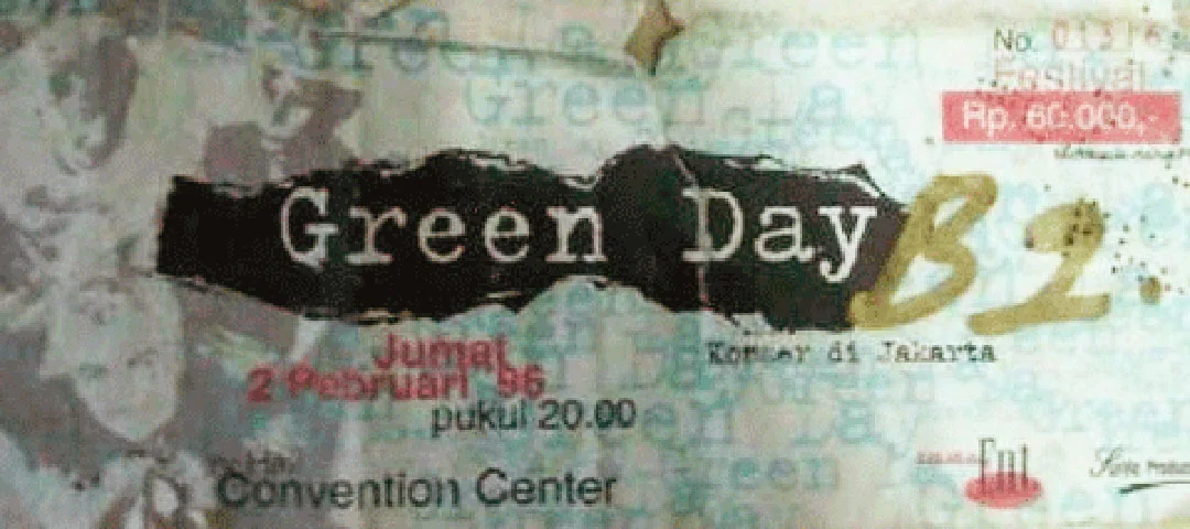 2 February 1996 - Convention Center - Jakarta, Indonesia - Ticket