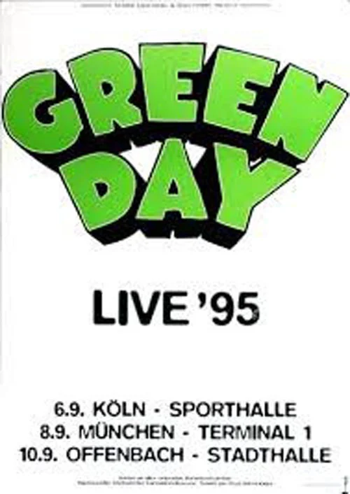 1995 German Tour Dates - Poster