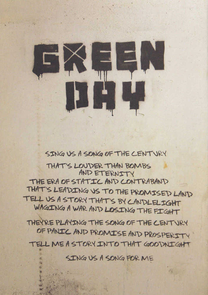 21st Century Breakdown hardcover lyric book - page 1