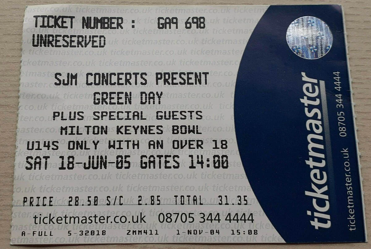18 June 2005 - Milton Keynes Bowl - Ticket