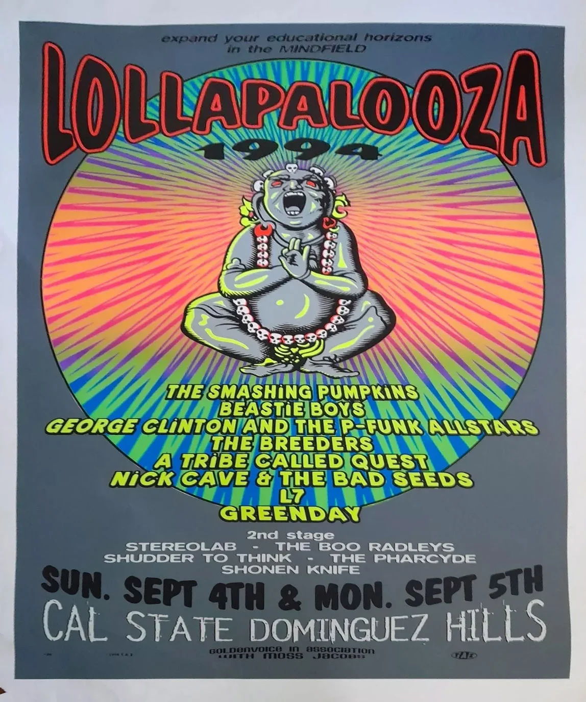 4-5 September 1994 - Lollapalooza - Carson, CA - Poster