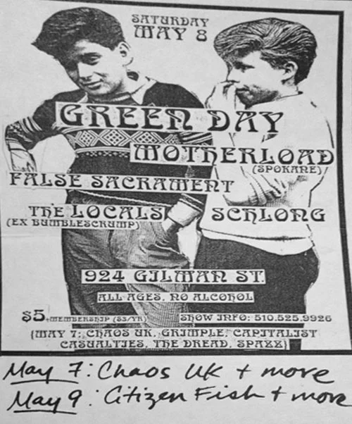 8 May 1993 - 924 Gilman Street - Flyer