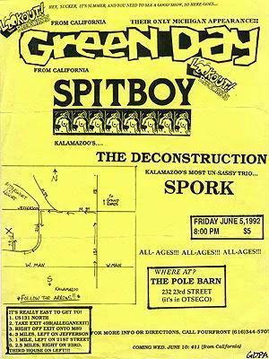 5 June 1992 - The Pole Barn - Otsego, MI - Flyer