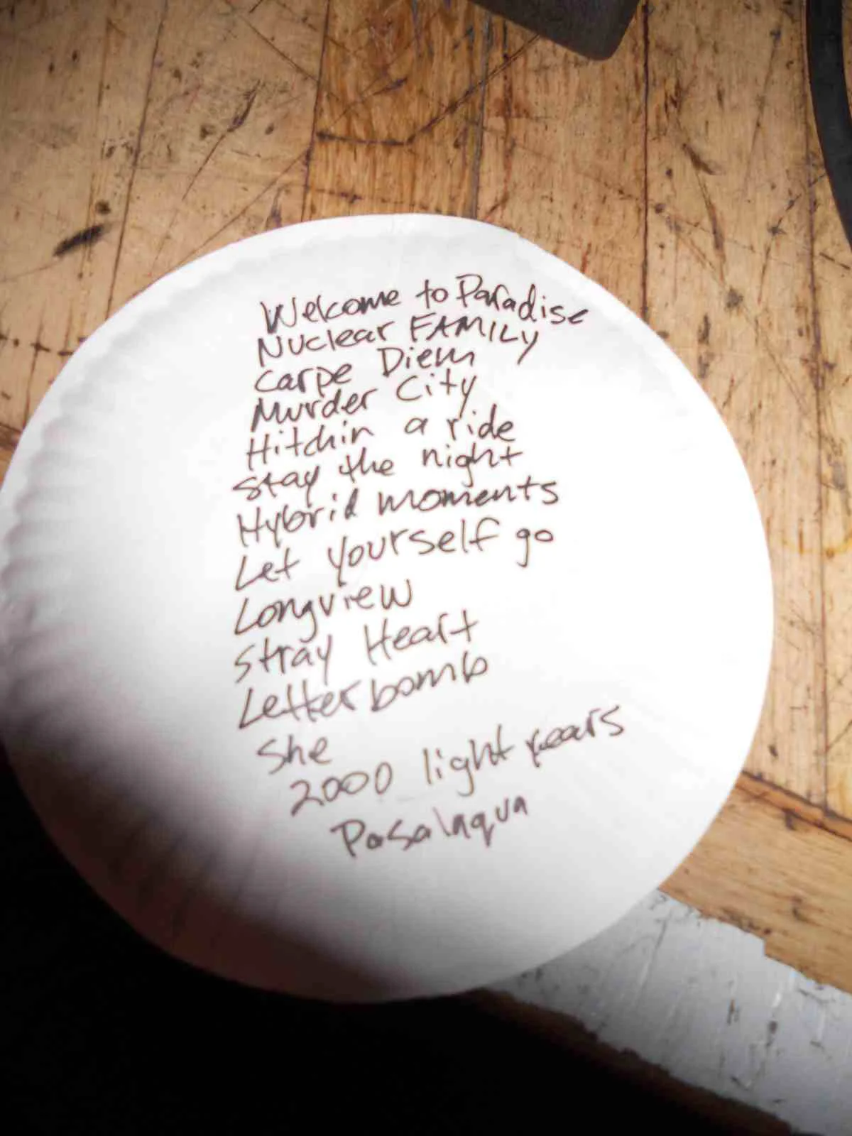 1 November 2011 - Mezzanine - San Francisco, CA - Billie Joe's Setlist