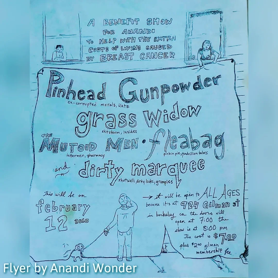 Pinhead Gunpowder - 12 February 2008 - 924 Gilman Street - Flyer