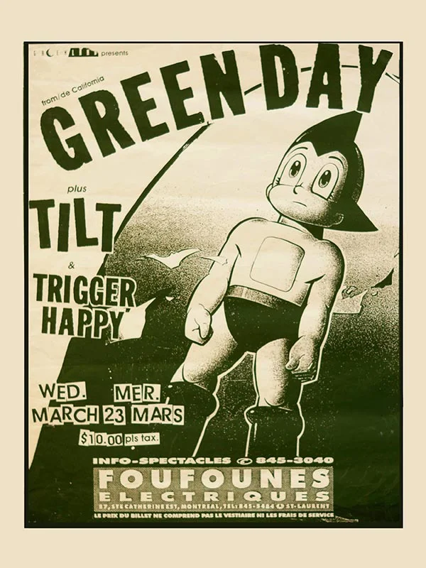 23 March 1994 - Montreal, Canada - Les Foufounes Électriques - Flyer