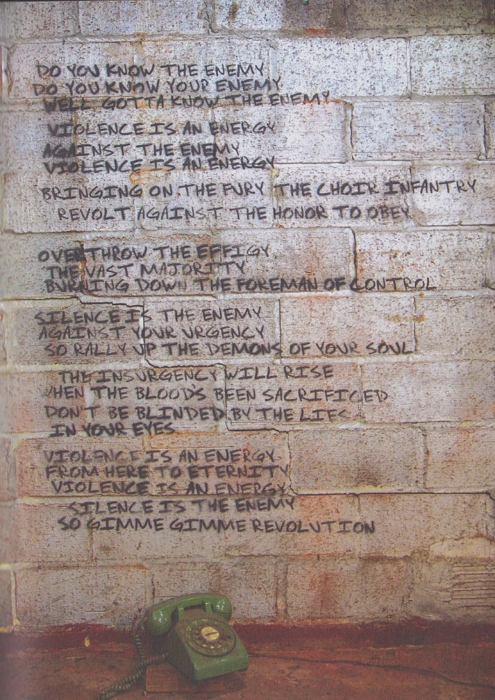 21st Century Breakdown hardcover lyric book - page 8