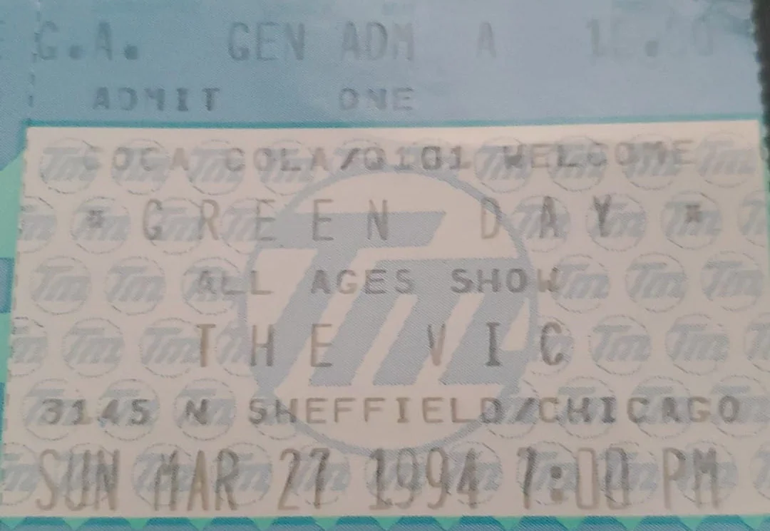 27 March 1994 - Chicago, IL - Vic Theatre - Ticket