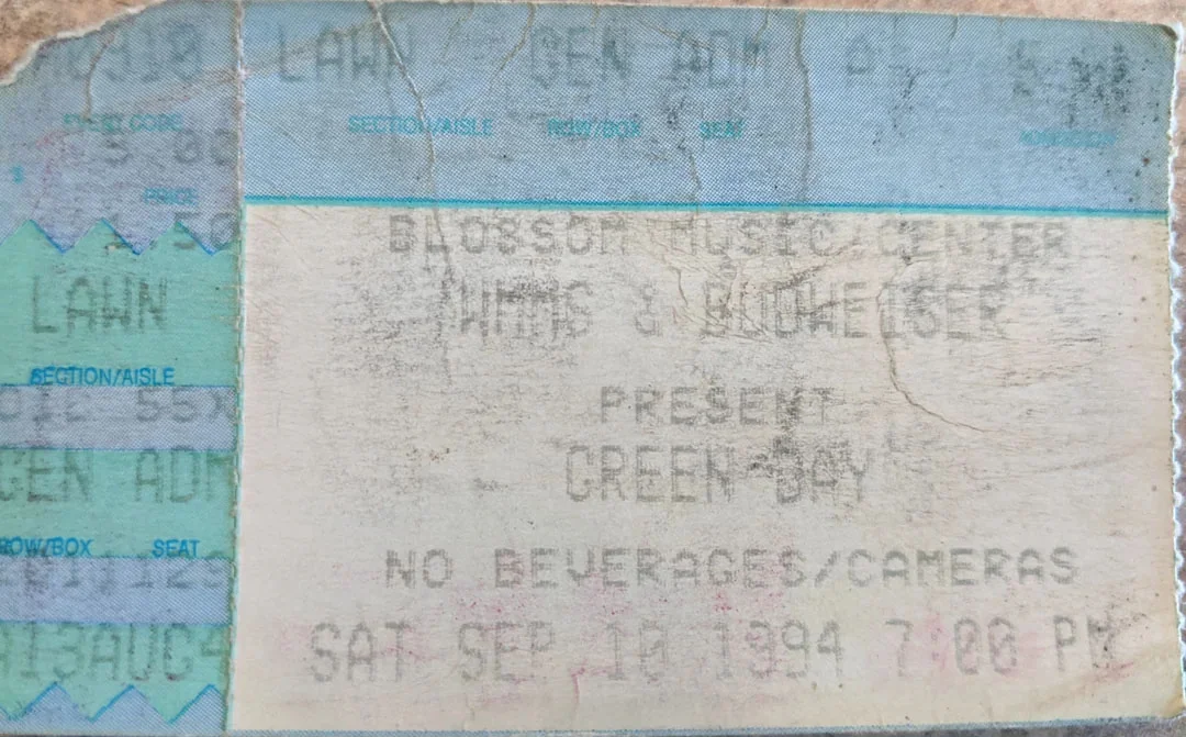 10 September 1994 - Cuyahoga Falls, OH - Ticket