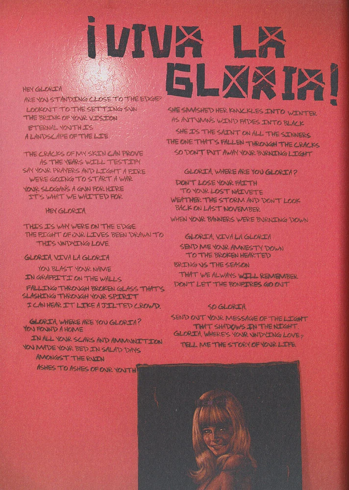 21st Century Breakdown hardcover lyric book - page 9