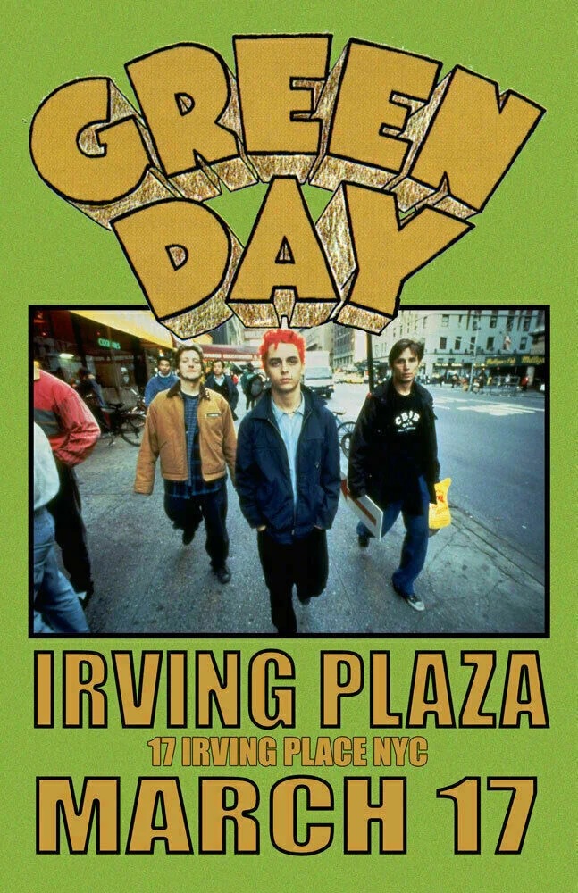 17 March 1994 - New York, NY - Irving Plaza - Poster