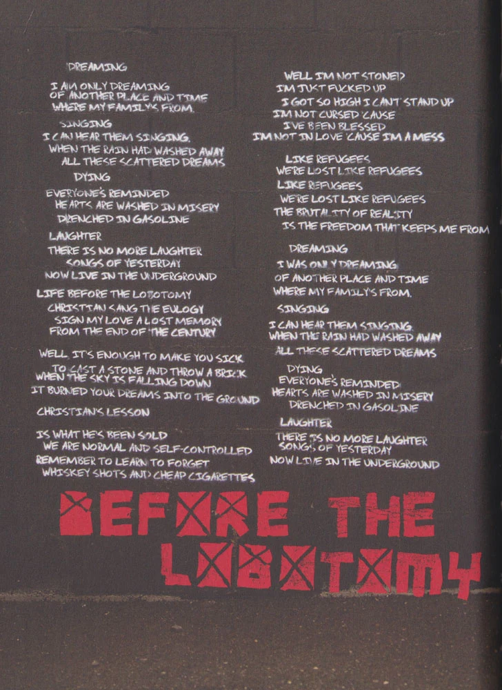 21st Century Breakdown hardcover lyric book - page 11