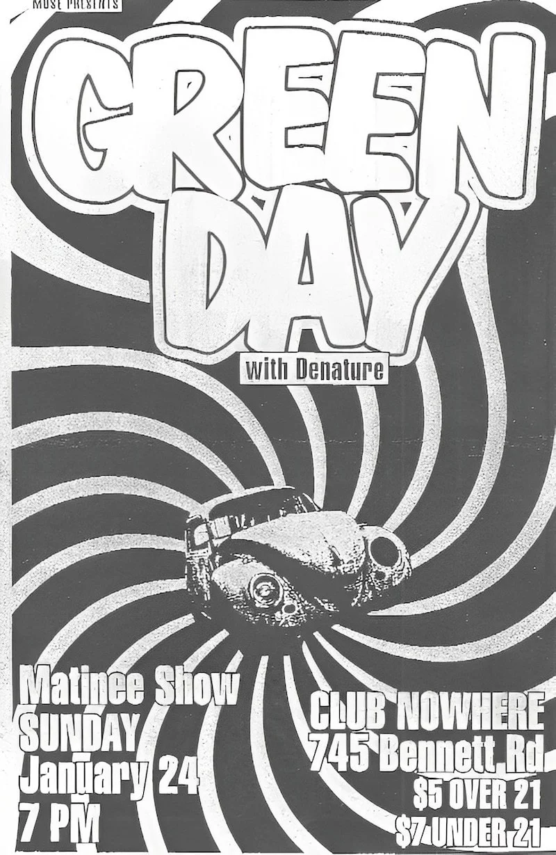 24 January 1993 - Orlando, FL - Club Nowhere - Flyer