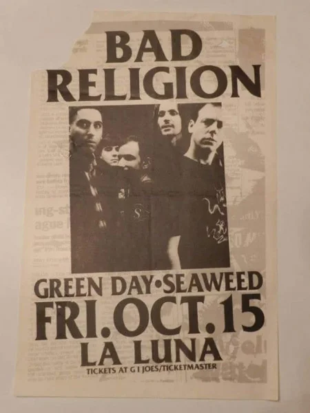 15 October 1993 - Portland, OR - La Luna - Flyer