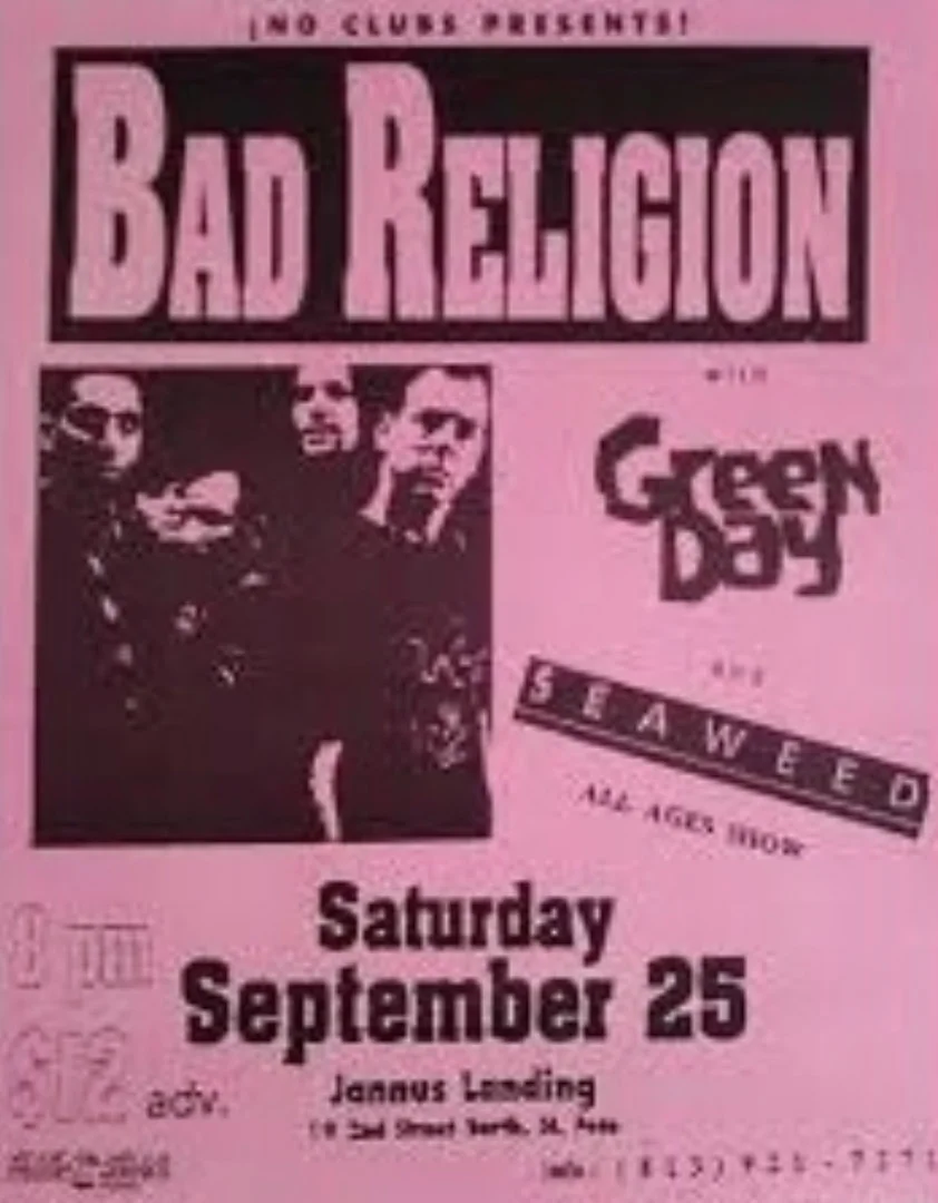 25 September 1993 - St. Petersburg, FL - Jannus Landing - Flyer