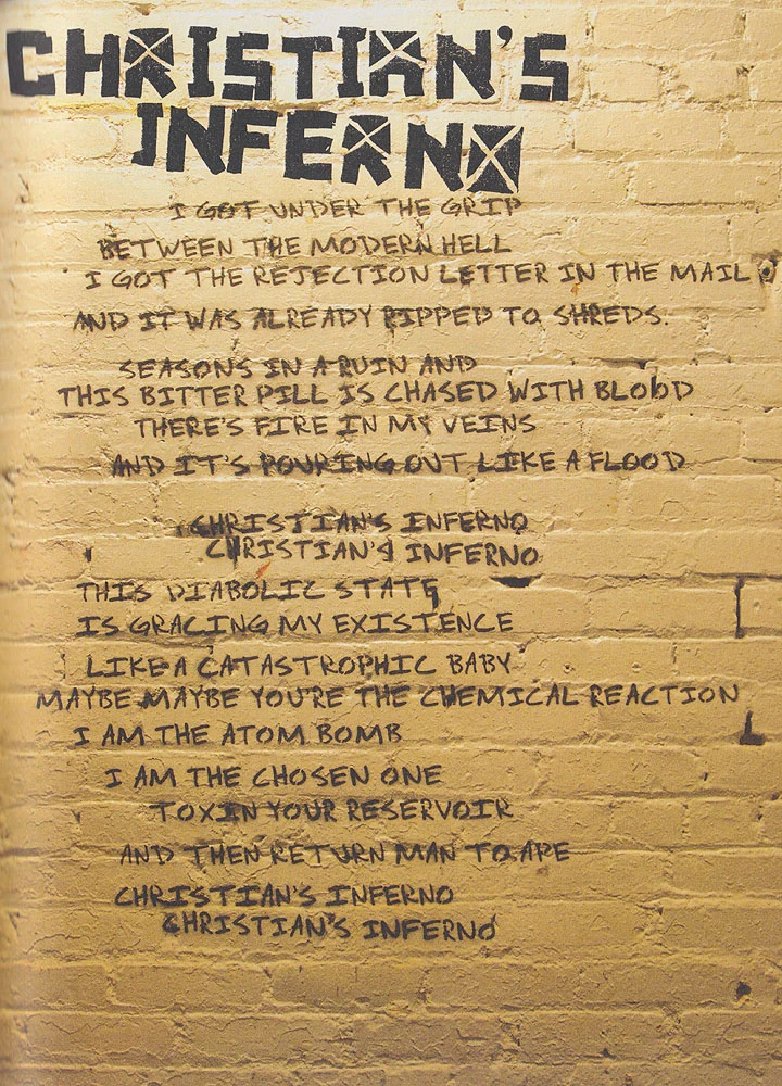 21st Century Breakdown hardcover lyric book - page 14