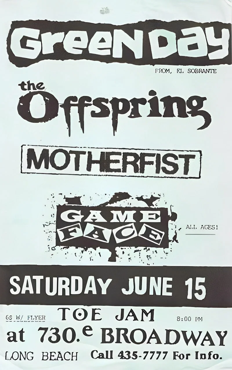 15 June 1991 - Long Beach, CA - Toe Jam - Flyer