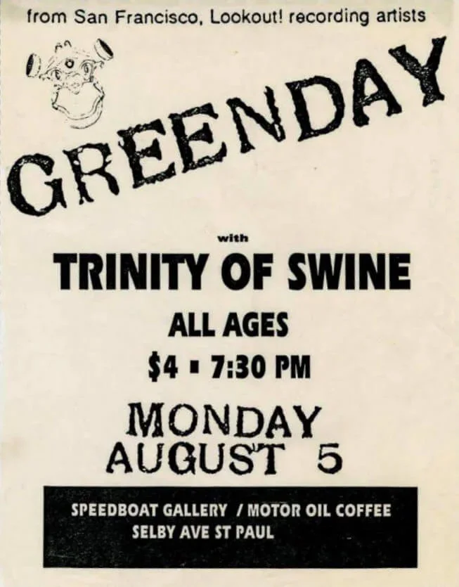 5 August 1991 - St. Paul, MN - Speedboat Gallery - Flyer