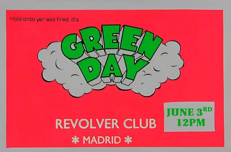 3 June 1994 - Madrid, Spain - Revolver Club - Flyer