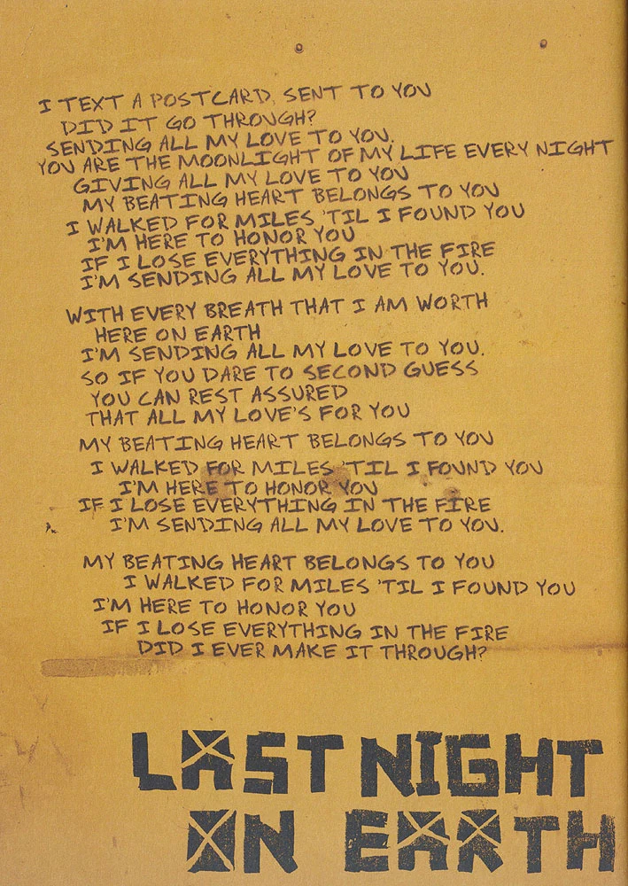 21st Century Breakdown hardcover lyric book - page 17