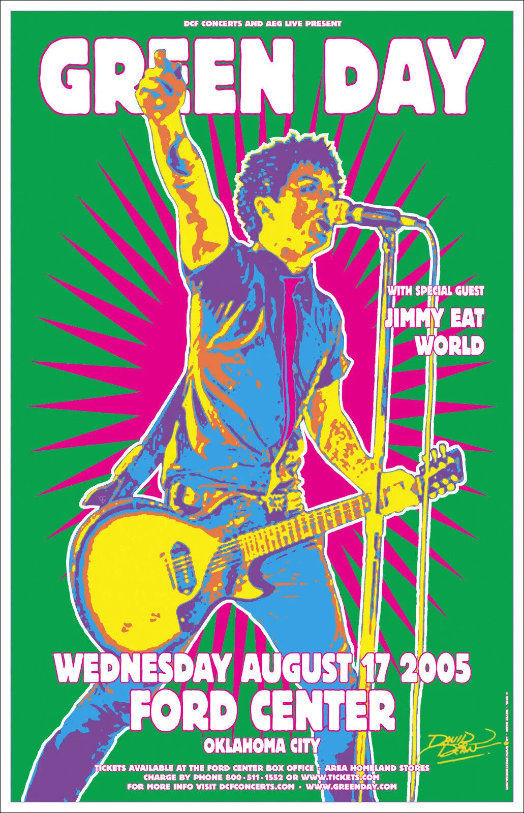 17 August 2005 - Oklahoma City, OK - Ford Center - Poster
