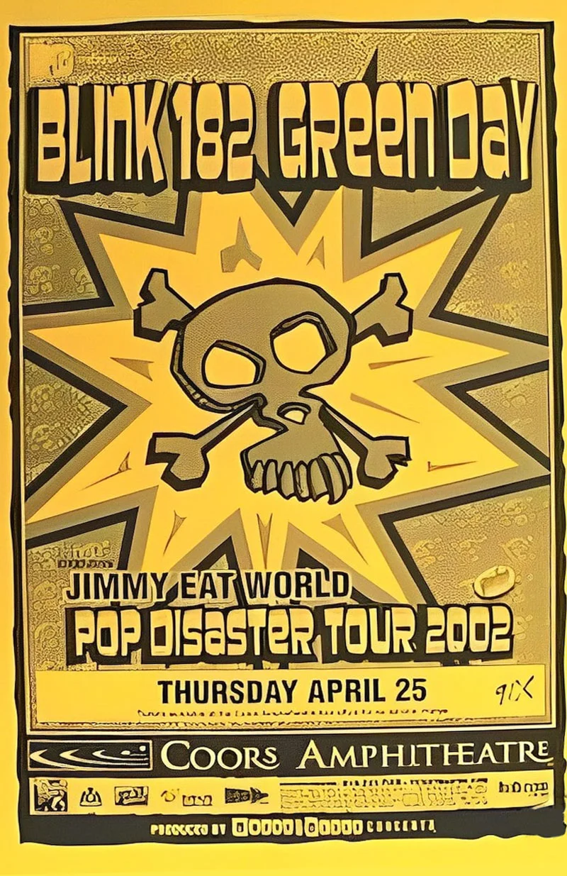 25 April 2002 - Chula Vista, CA - Coors Amphitheatre - Flyer