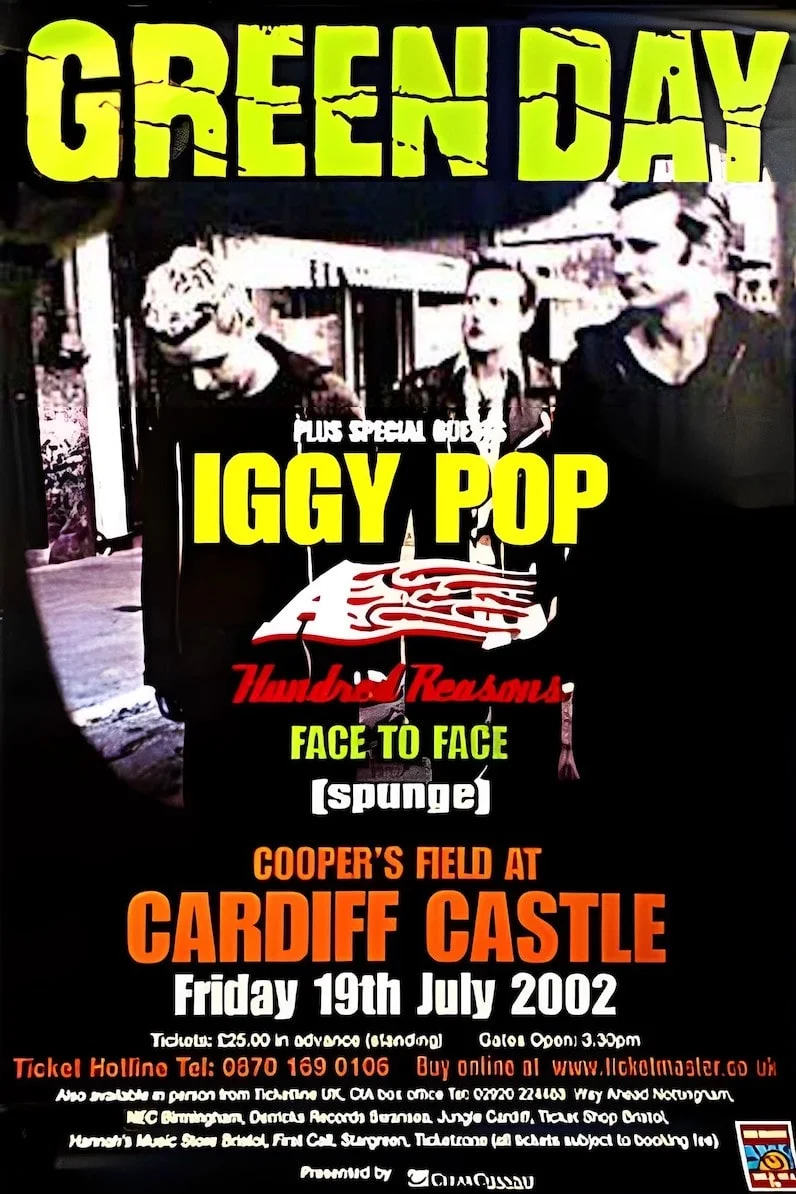 19 July 2002 - Distortion Festival - Cardiff, Wales - Poster