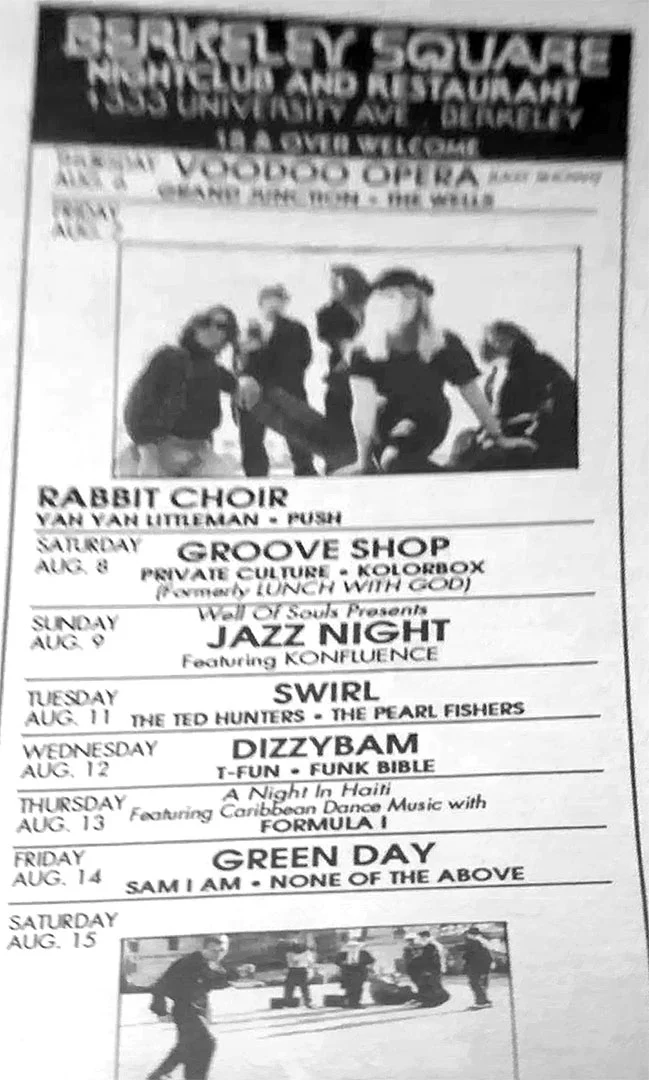14 August 1992 - Berkeley Square - Show Calendar