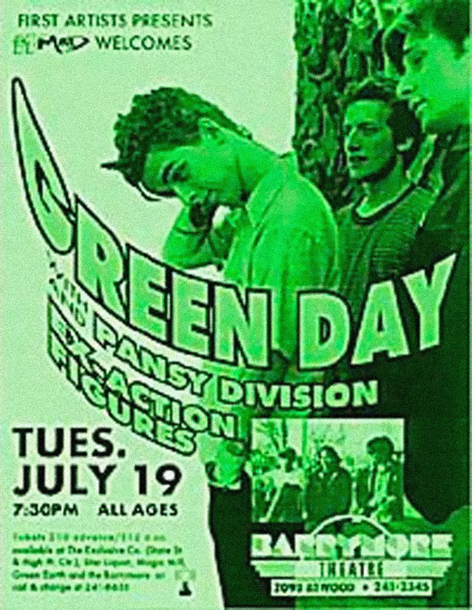 19 July 1994 - Madison, WI - Barrymore Theatre - Flyer