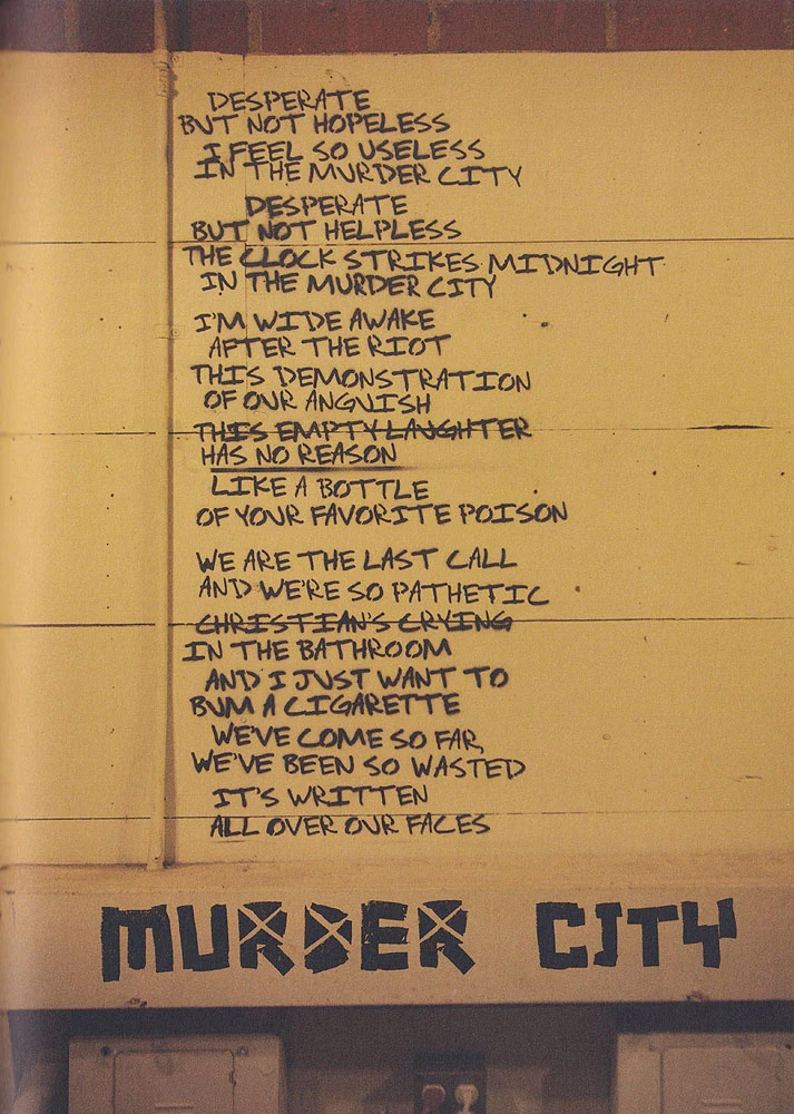 21st Century Breakdown hardcover lyric book - page 26
