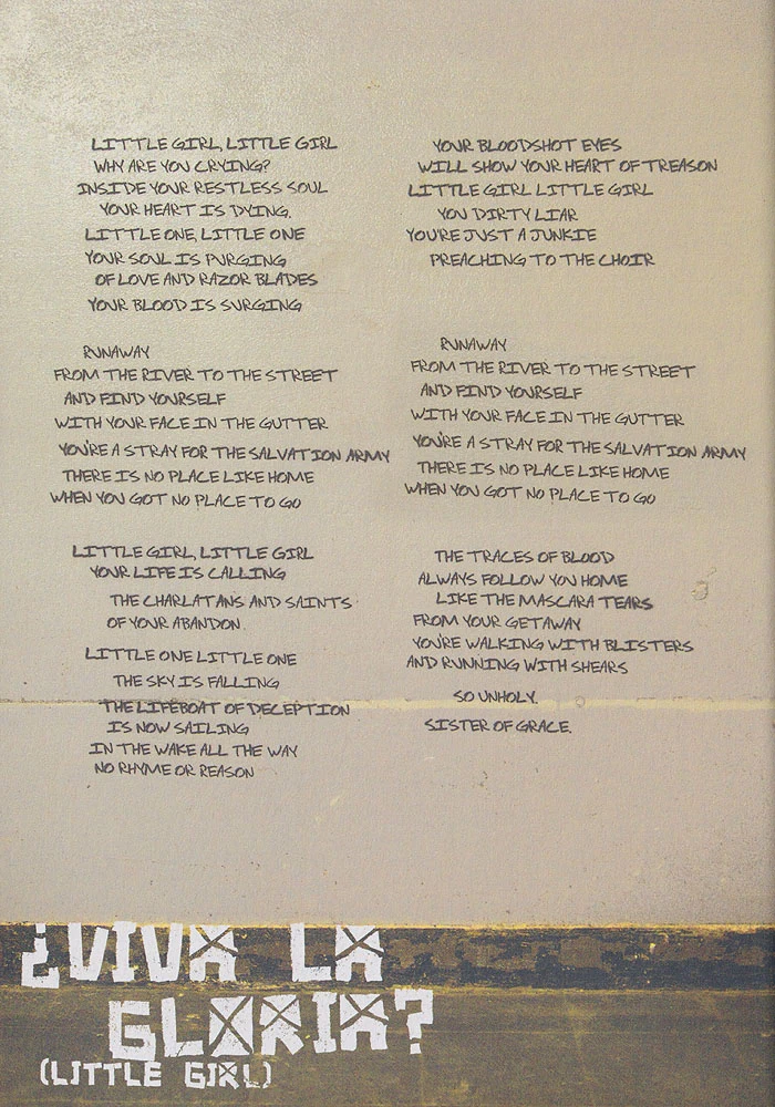 21st Century Breakdown hardcover lyric book - page 27