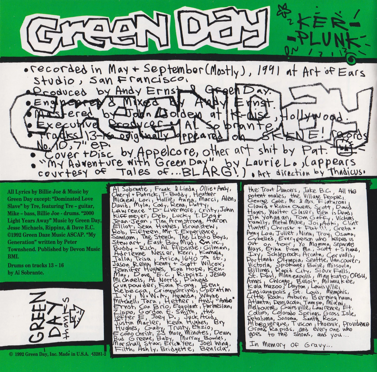 Kerplunk booklet - back