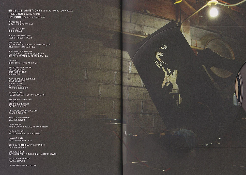 21st Century Breakdown hardcover lyric book - page 49-50