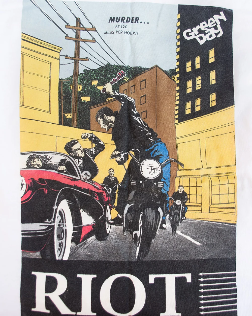 White Riot t-shirt - close-up