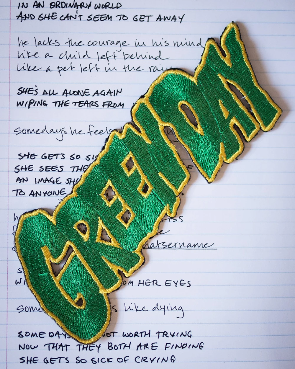 Green Day - green and yellow logo patch