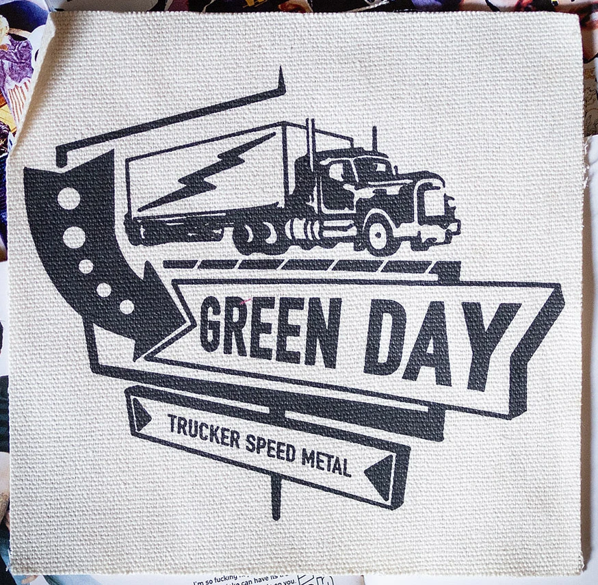 Green Day - trucker speed metal patch