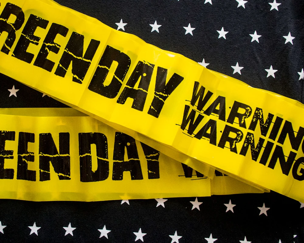 Warning yellow tape
