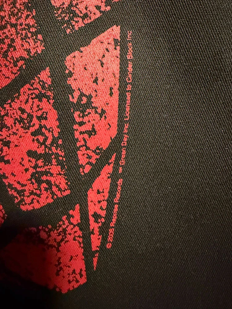American Idiot Tour crew jacket - back - close-up