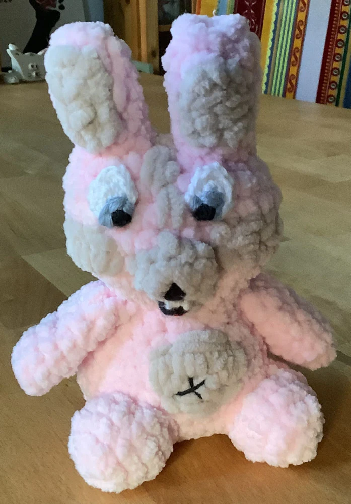 Fan-made crochet Punk Bunny