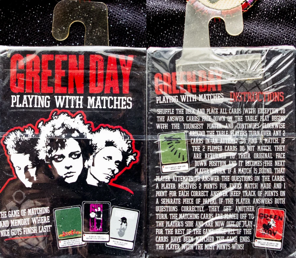 Green Day 'Playing with Matches' card game