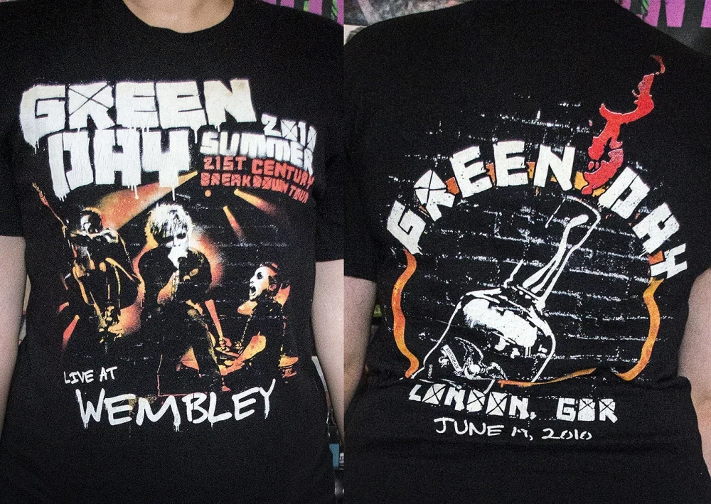 21st Century Breakdown Tour Wembley Stadium exclusive t-shirt (19 June 2010)
