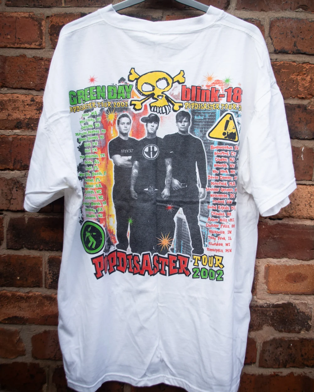 White Pop Disaster Tour shirt - back