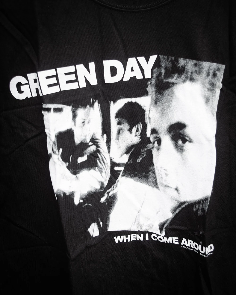 When I Come Around shirt - close-up