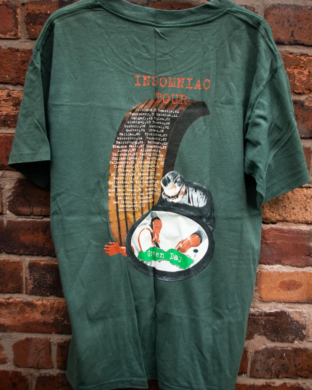 Insomniac tour shirt - back