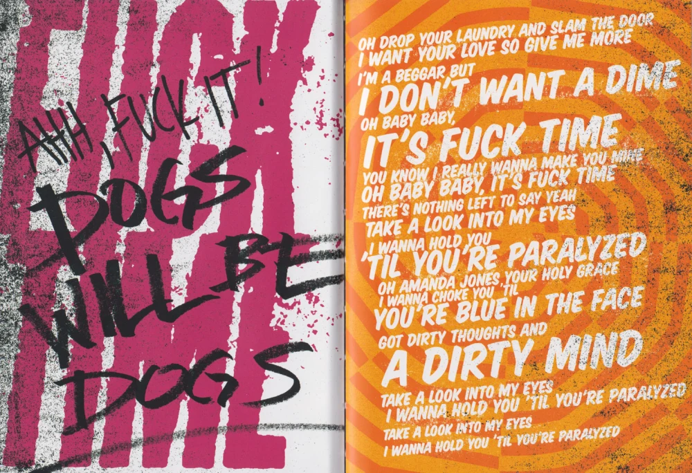 ¡Dos! hardcover lyric book - page 6-7