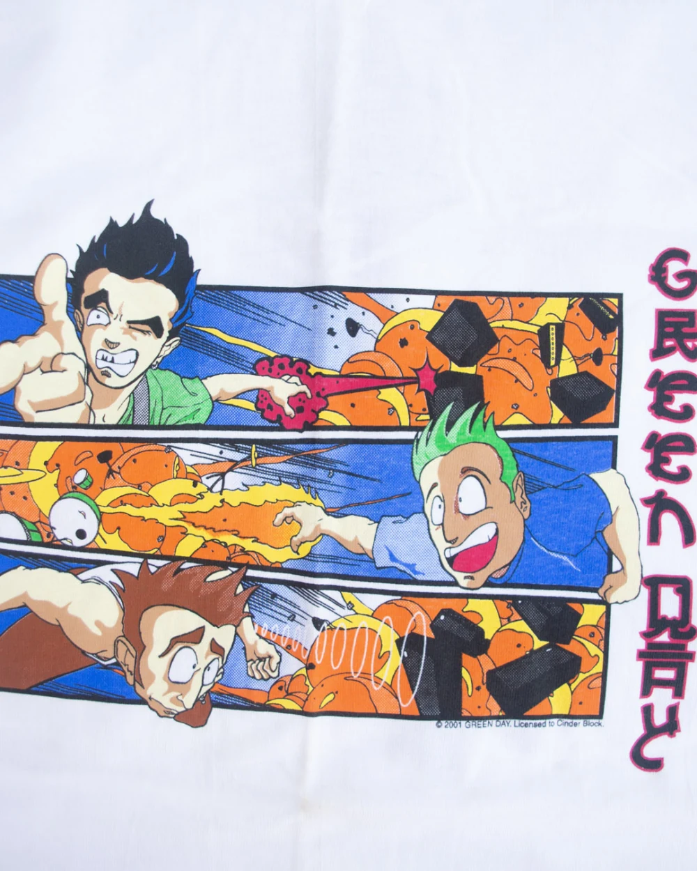 International Superheroes shirt - front close-up