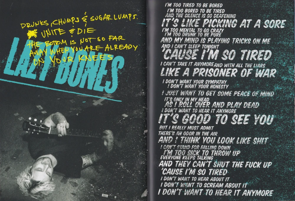 ¡Dos! hardcover lyric book - page 14-15