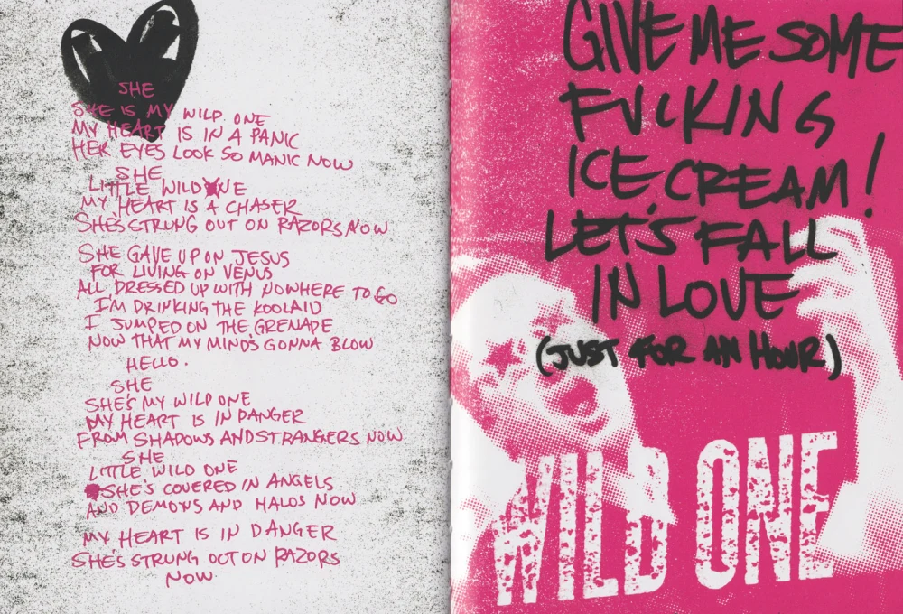 ¡Dos! hardcover lyric book - page 14-15 (Wild One)