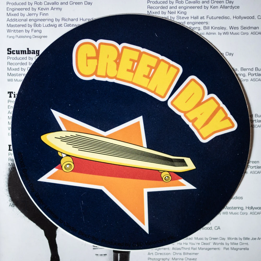 Skateboard logo sticker
